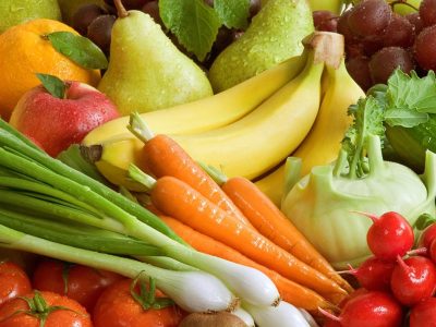 verduras y frutas de colores